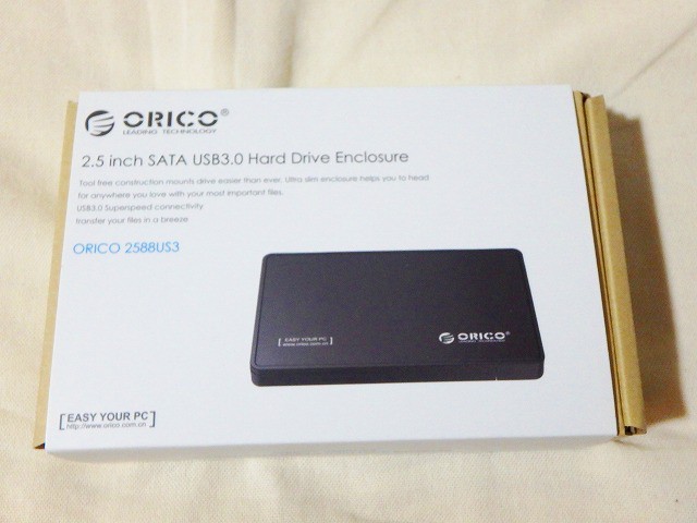 ORICO 2.5インチ HDD/SSD 外付け ドライブ ケース SATA対応 USB3.0対応