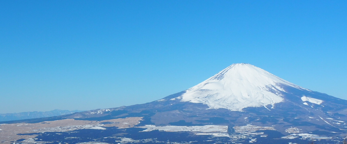 金時山から眺める富士山